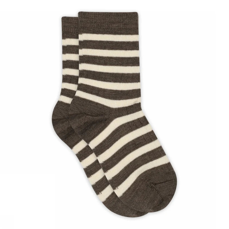 Wollsocke 'Ellis' - Brown Melange