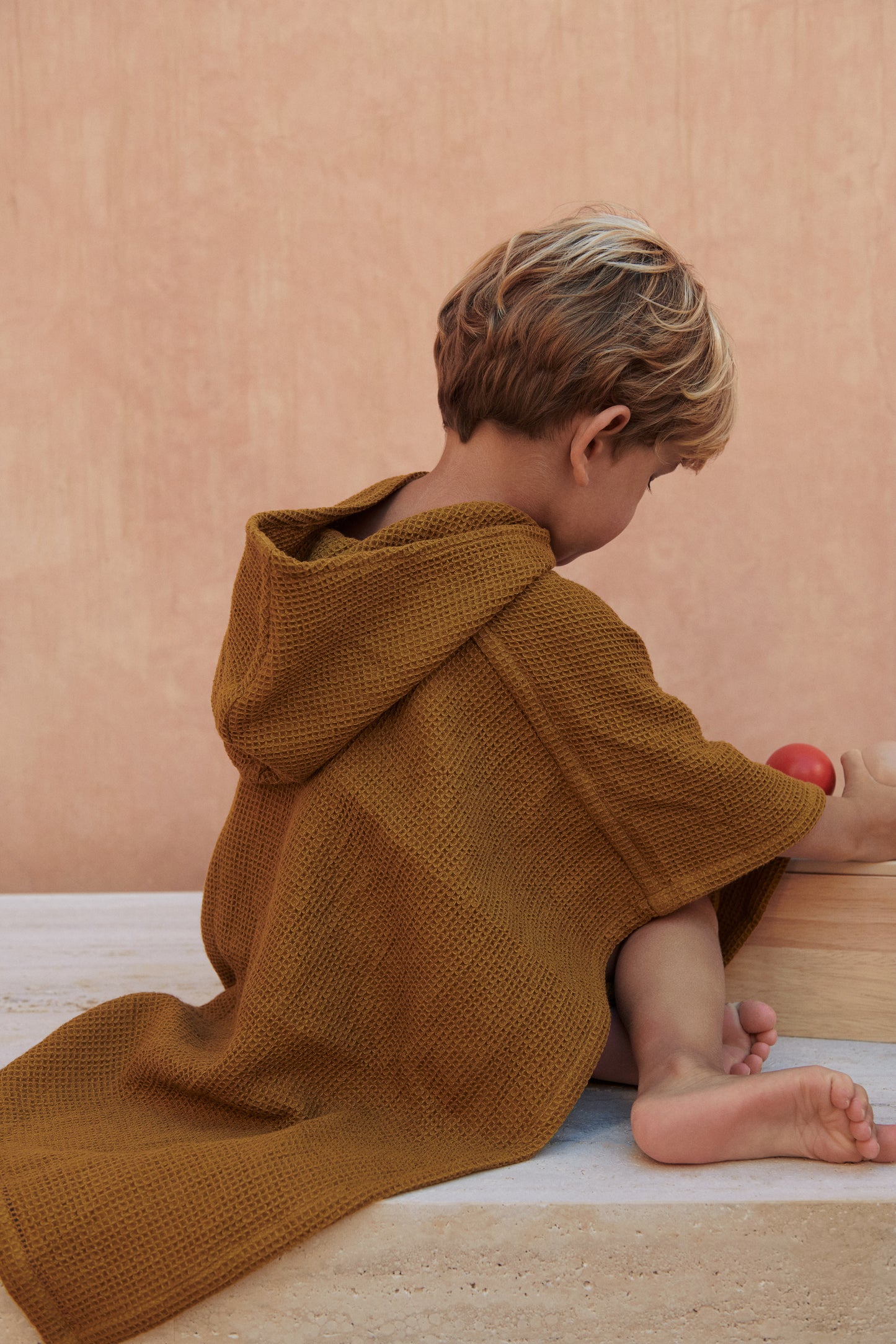 Badeponcho 'Paco' - Y/D stripes Peppermint / White
