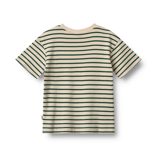T-Shirt 'Fabian'- Green Stripe