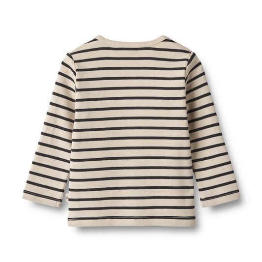 Langarmshirt 'Stig'- Navy Stripe