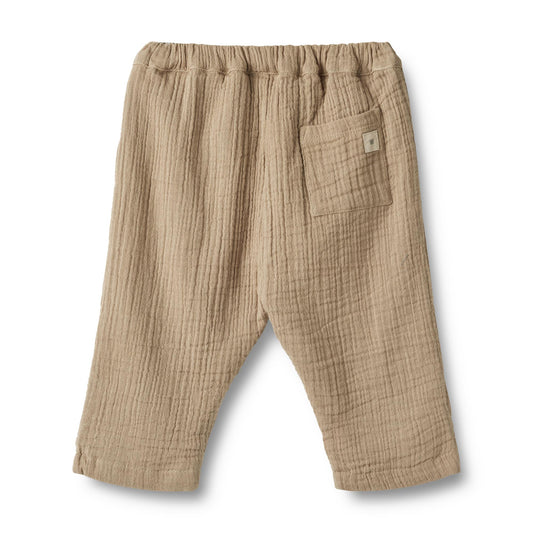 Musslinhose 'Ashley'- Beige Stone