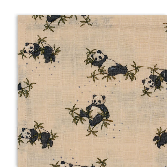 Musselintuch 3er Pack - Panda Nuit