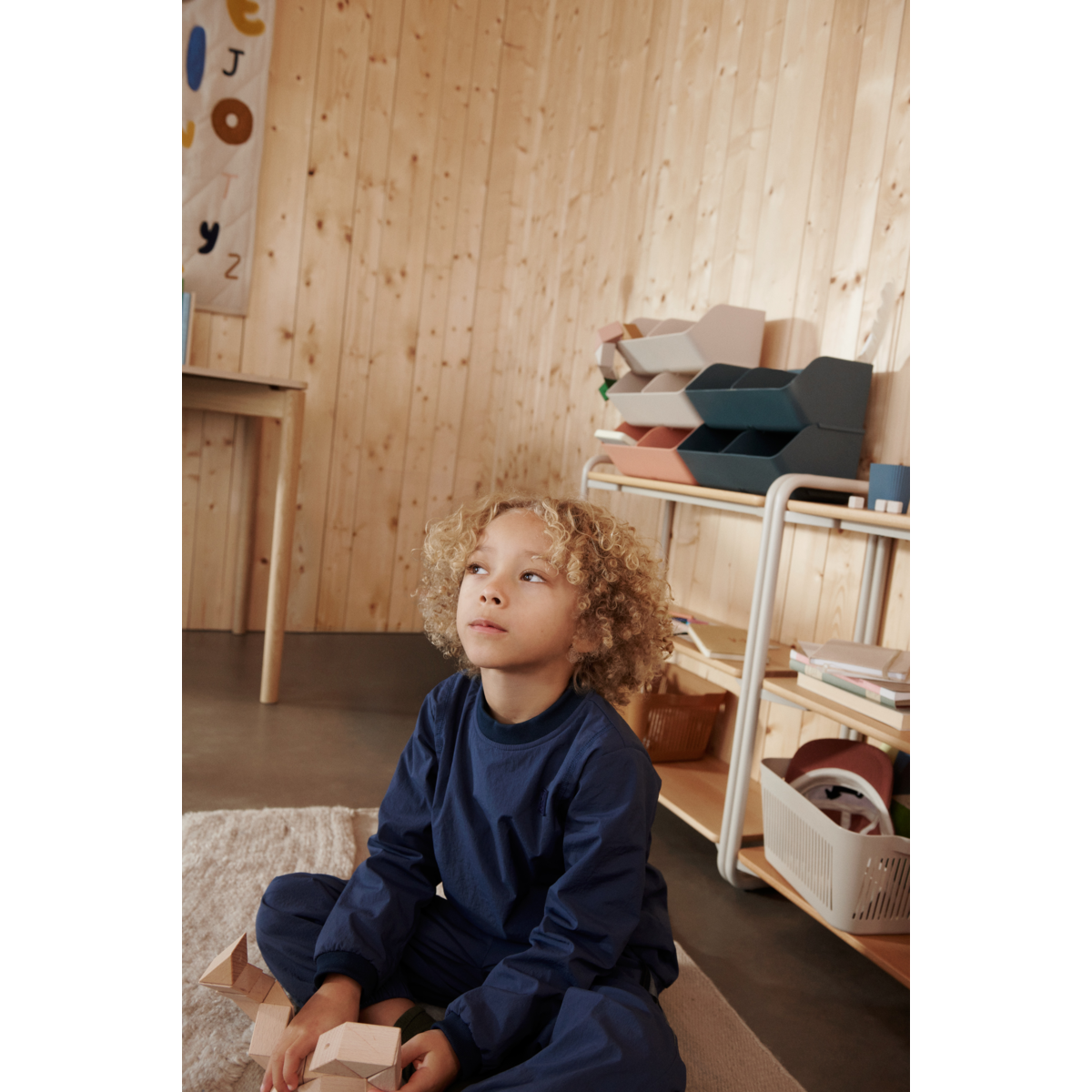 Aufbewahrungsbox 'Rosemary' Größe M - Whale Blue