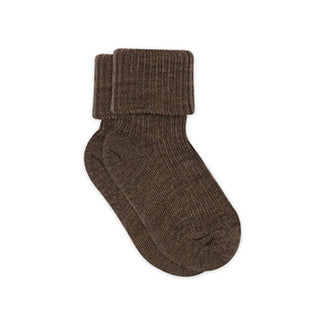 Wollsocke - Brown melange