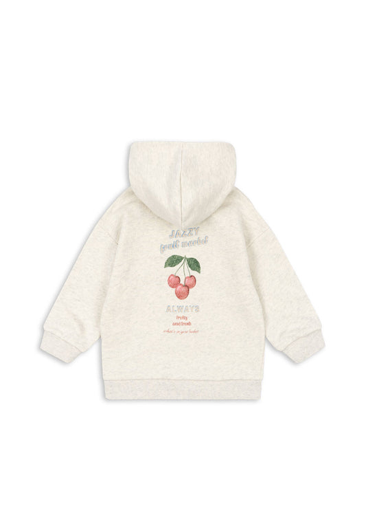 Sweatjacke 'Loupy Lou' - Off White melange