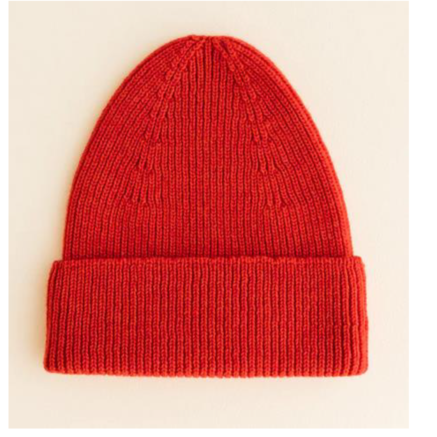 Merino-Beanie 'Fonzie', Rot, Adult