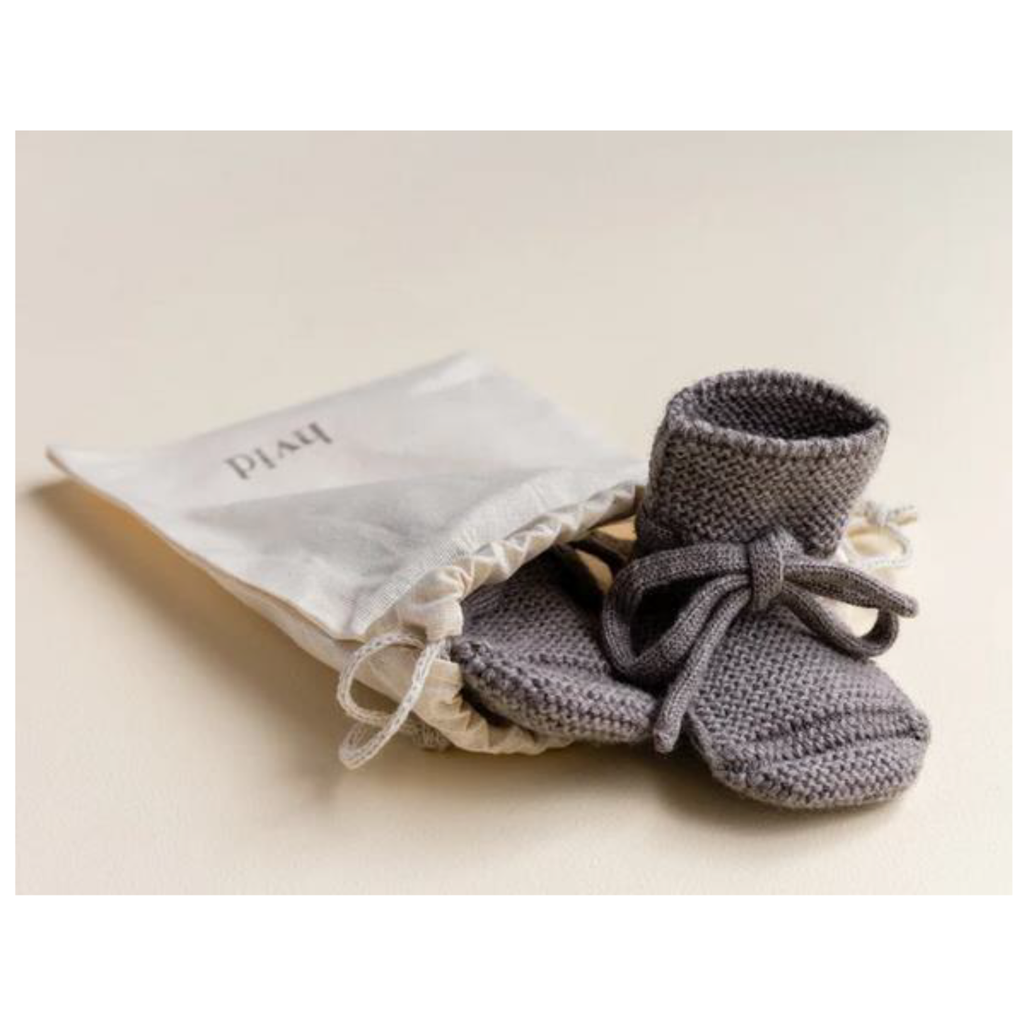 Merino-Booties, Otter, Gr. 9-15 Monate