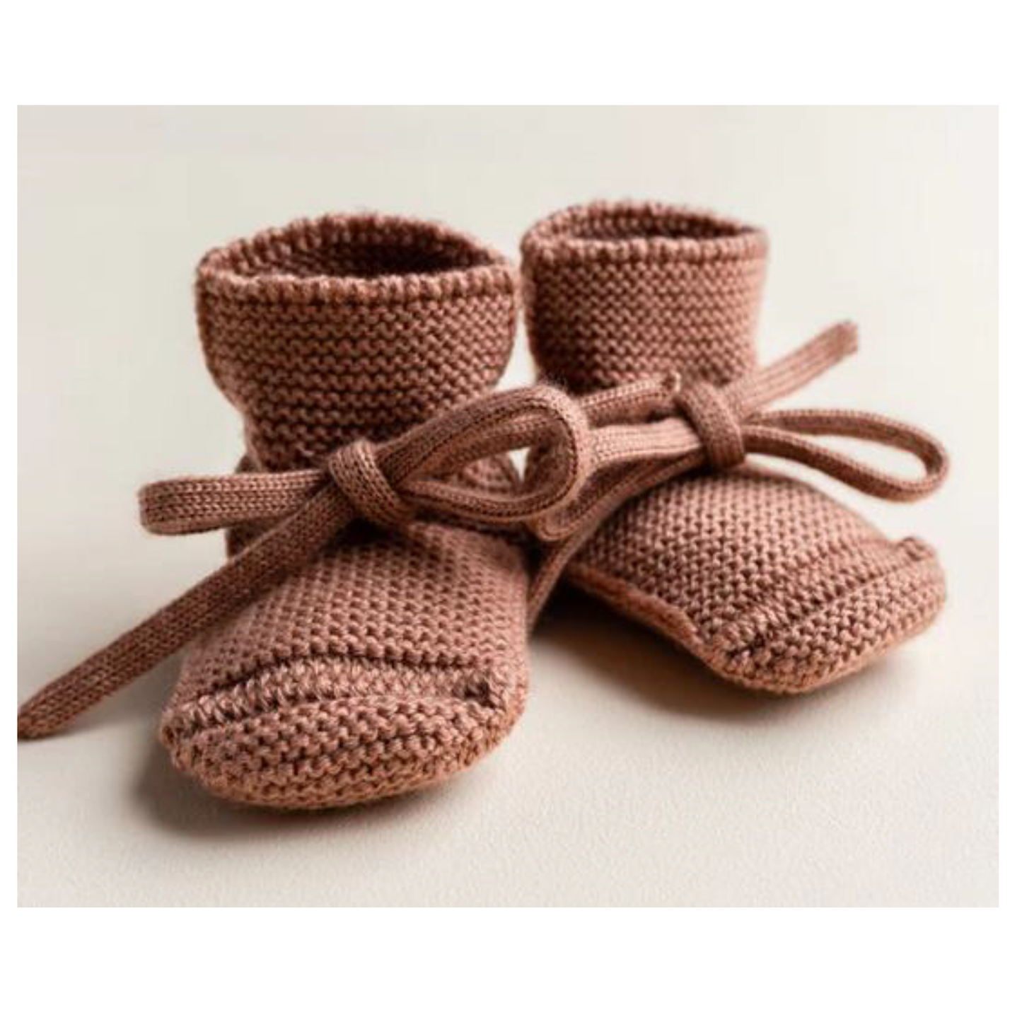 Merino-Booties, Terracotta, Gr. 0-9 Monate