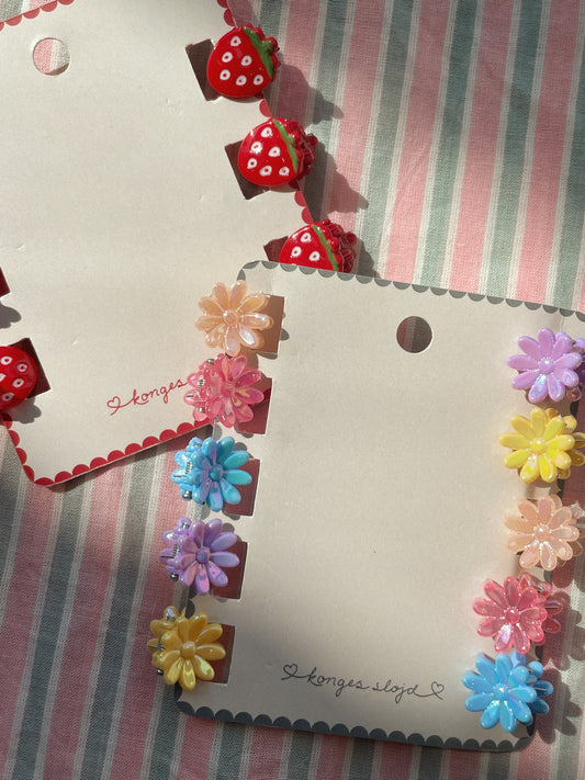 Haarspangen 'Mini Flower' 10er Pack - Blumen Haarspangen