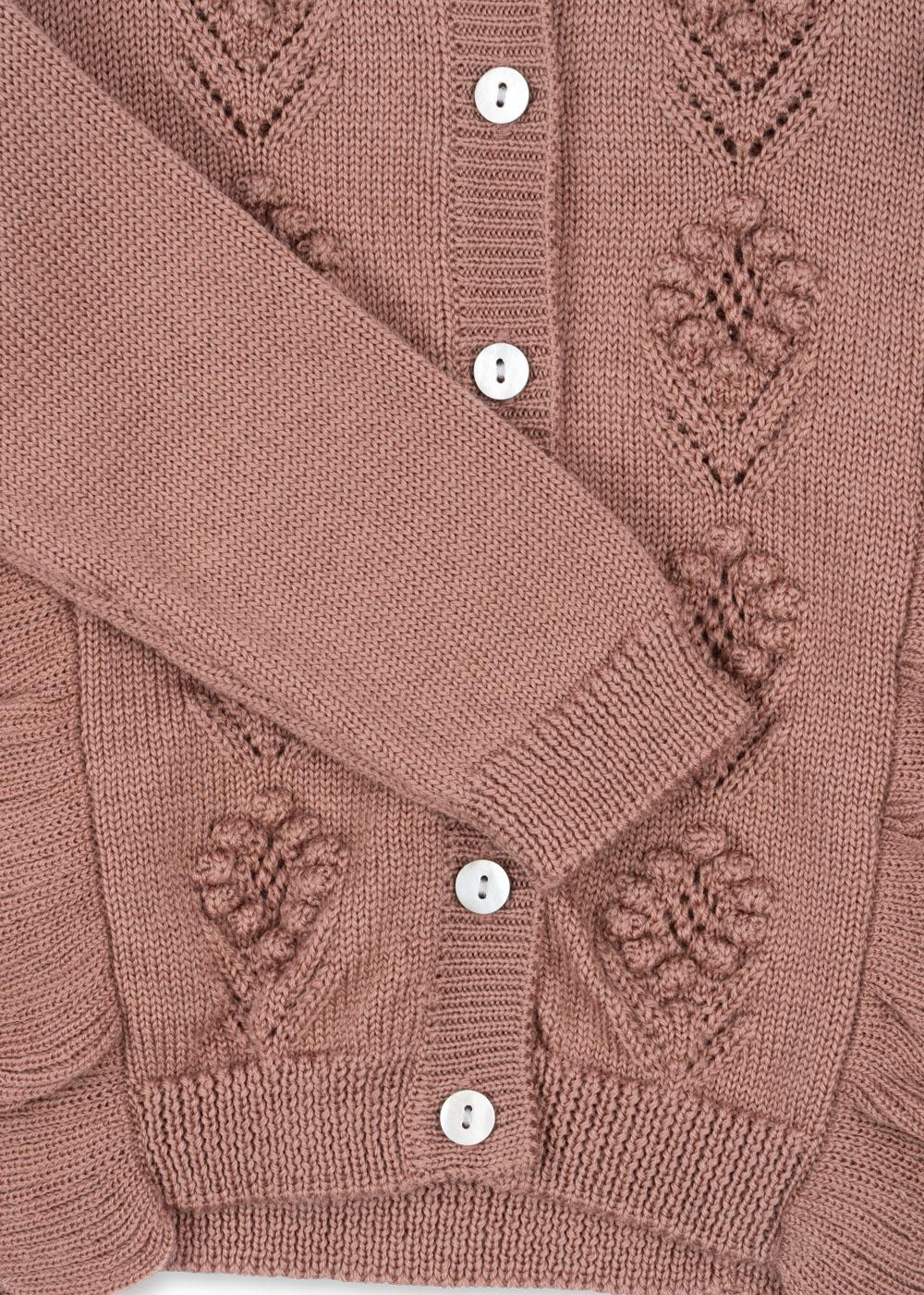Cardigan 'Fiol' - Burlwood