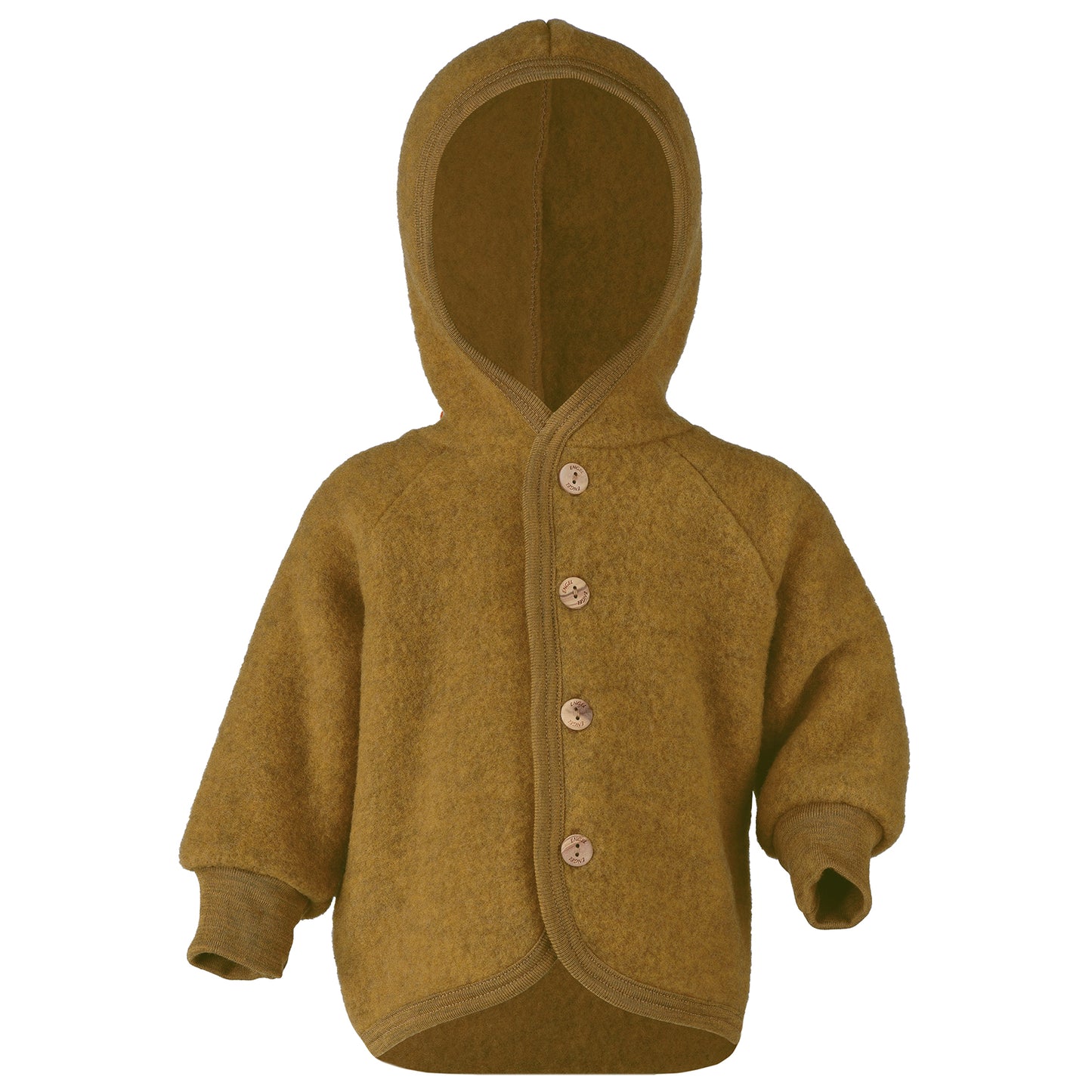 Wollfleece Jacke - Safran melange