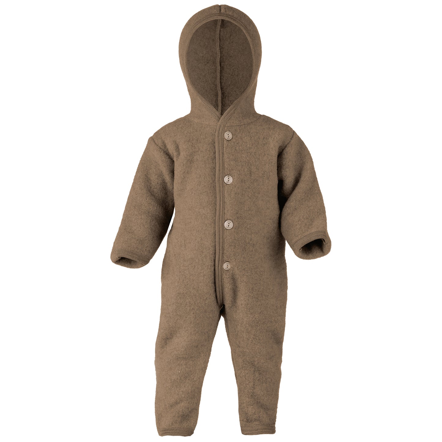 Wollfleece Overall - Walnuss melange
