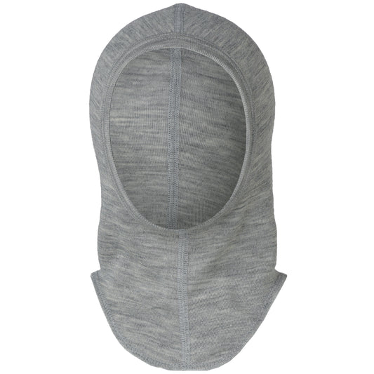 Unterziehmütze Merinowolle/Seide - Hellgrau melange