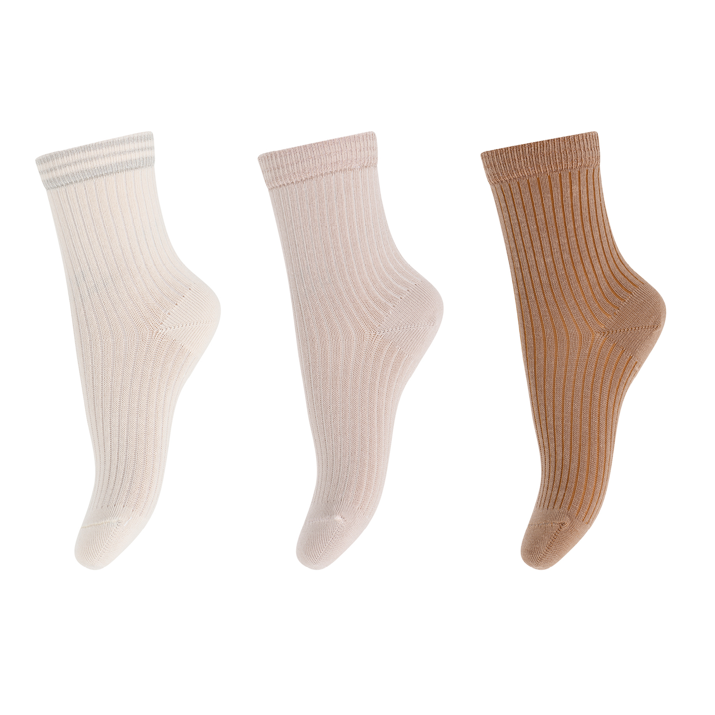 Rib-Baumwollsocke 'Alba' - Blue Multi Mix 3er pack