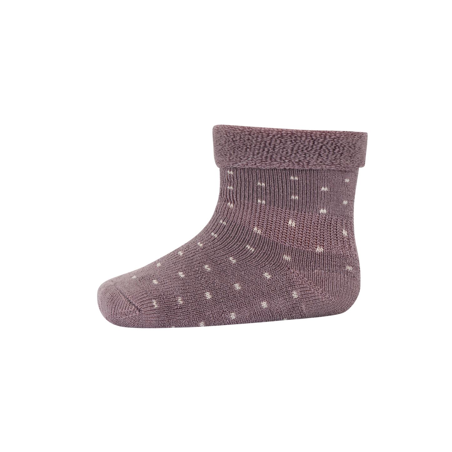 Frottee-Socke mit Merinowollanteil 'Arin' - Dark Purple Dove