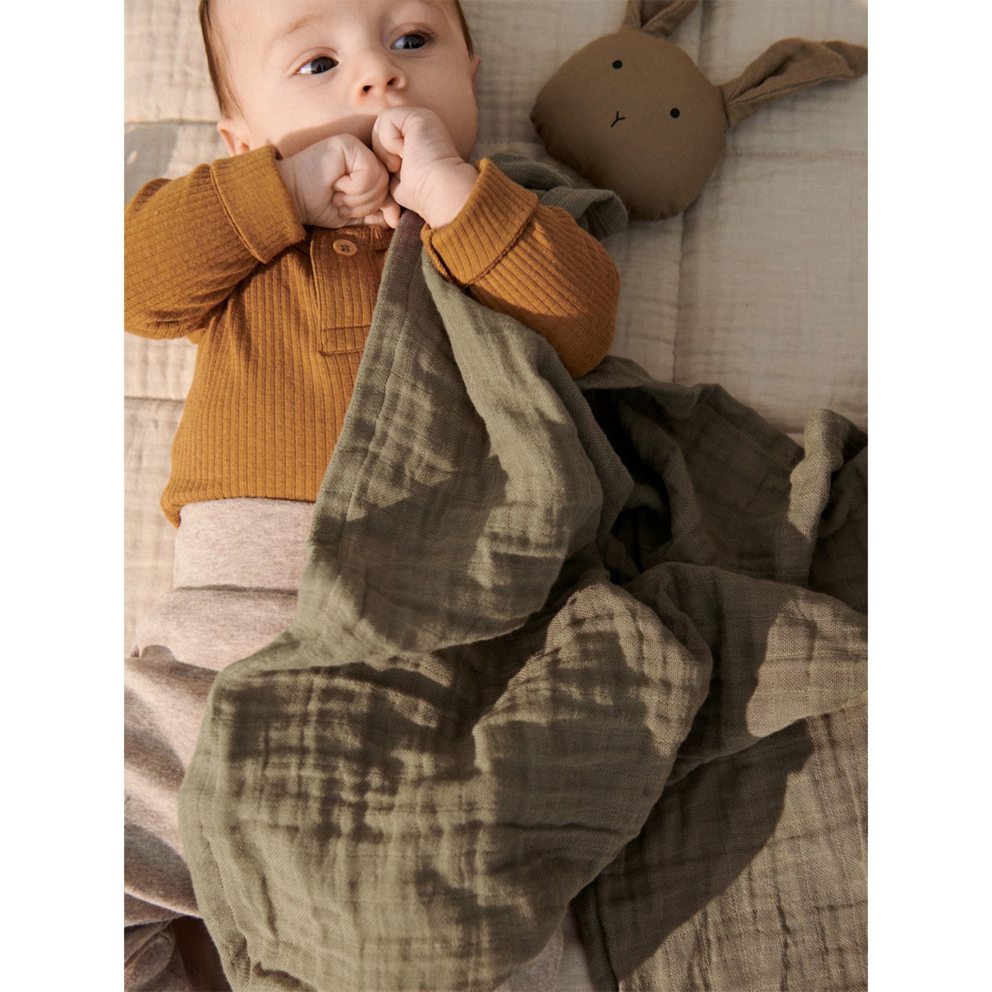 Musselintuch 'Leon' - Whale Blue Multi Mix 4er Pack