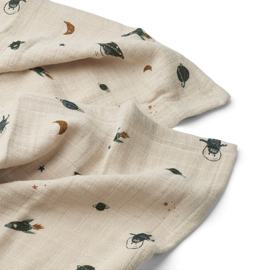 Musselintuch 'Lewis' - Space Sandy Mix