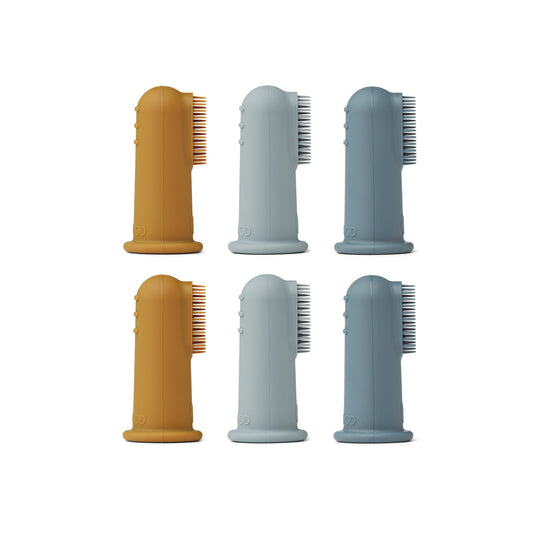 Fingerzahnbürste 'Simon' - Blue Multi Mix