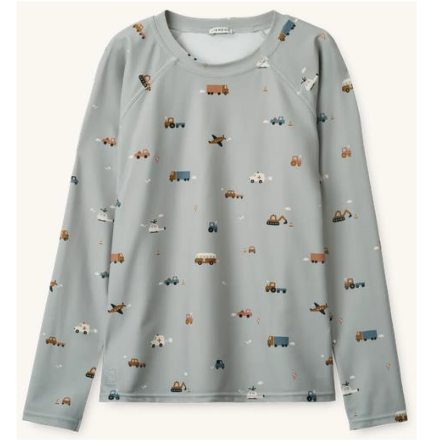 UV- Badeshirt 'Noah' - Vehicles / Dove Blue