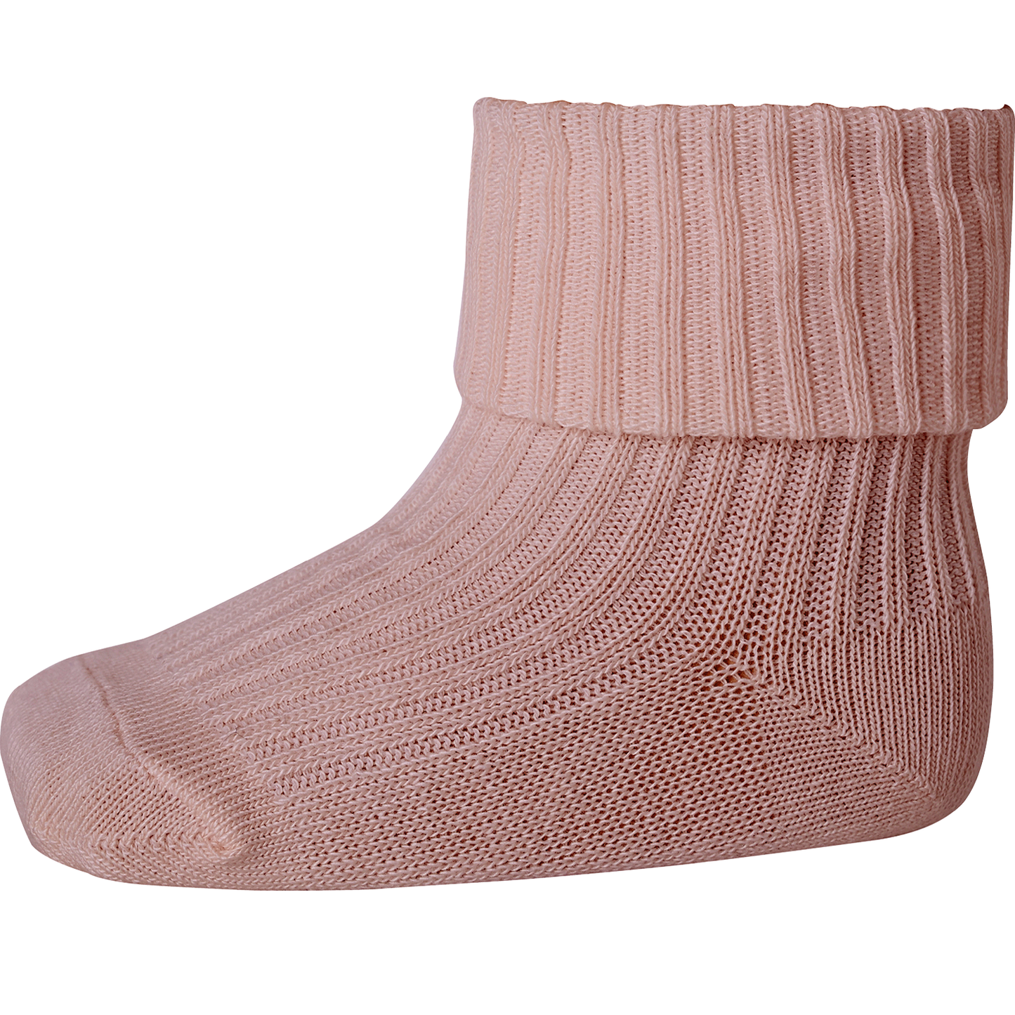 Rib-Baumwollsocke - Rose Grey