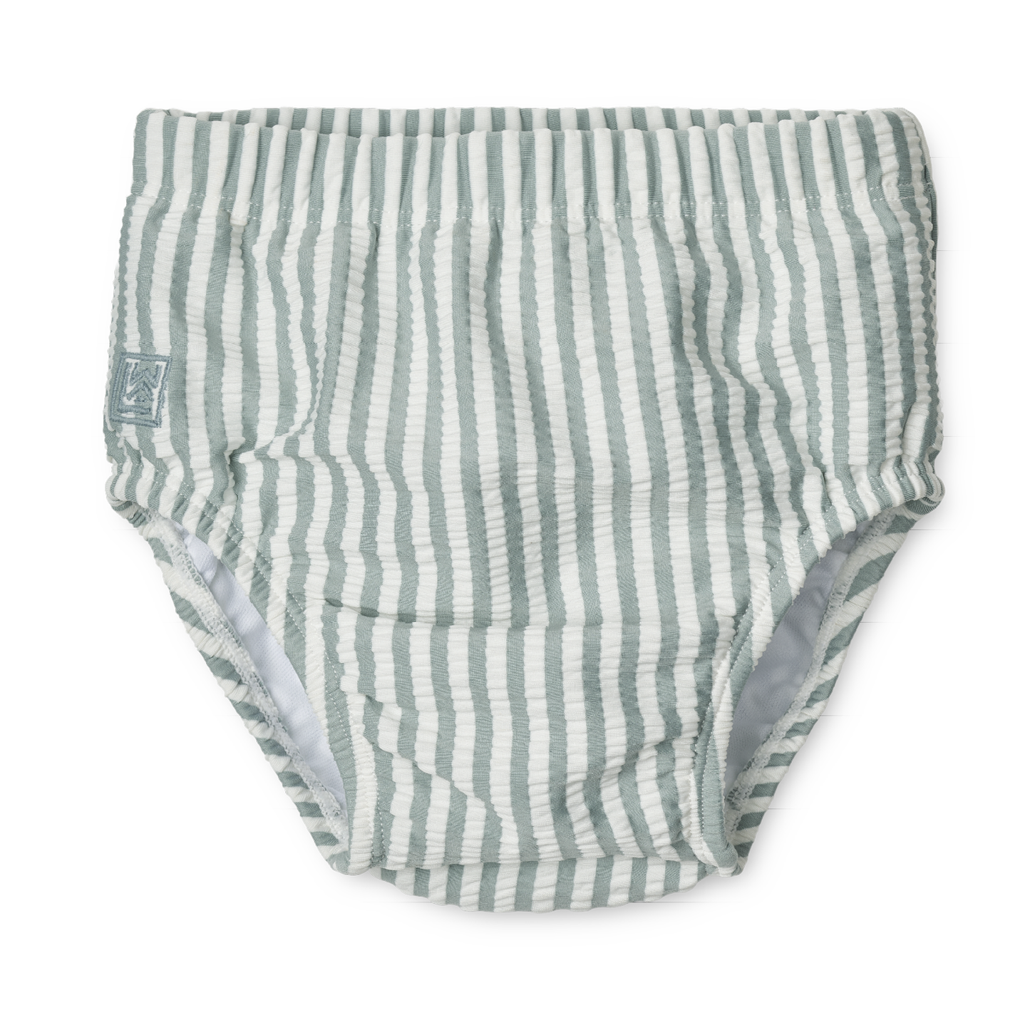 Badehose 'Anthony' seersucker - Stripe Sea Blue/White