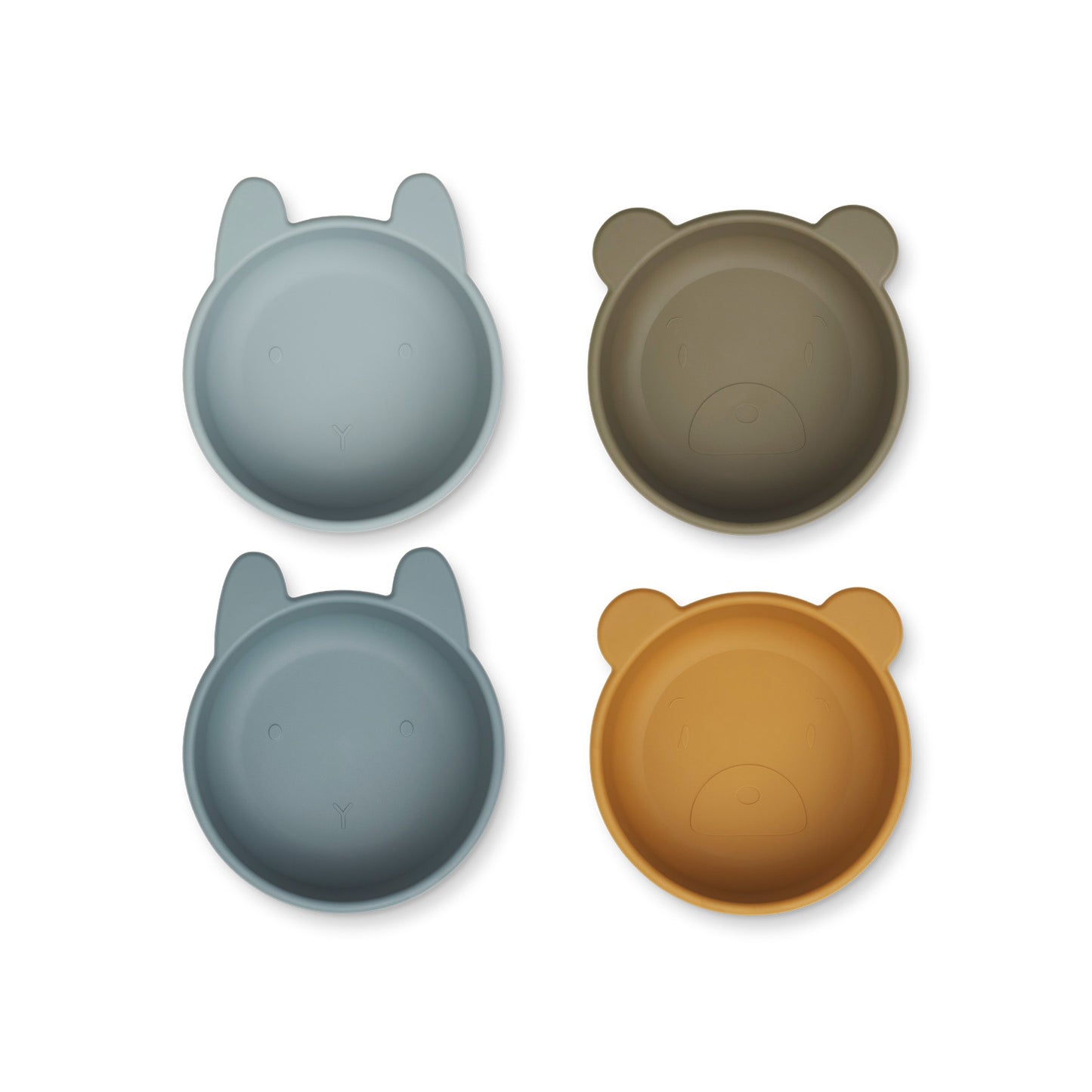 Silikon Bowls 'Iggy' - Golden Caramel/Blue Multi Mix