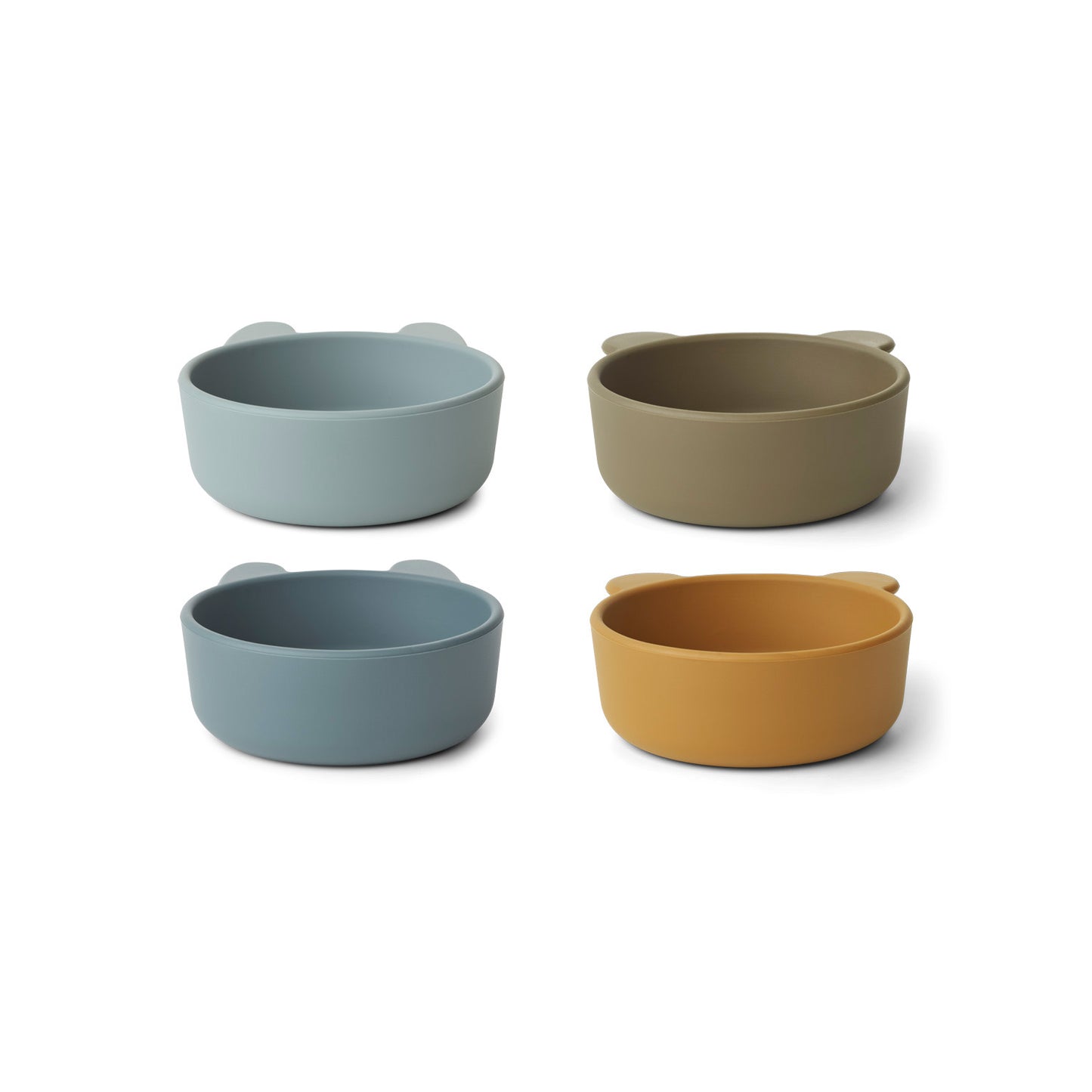 Silikon Bowls 'Iggy' - Golden Caramel/Blue Multi Mix