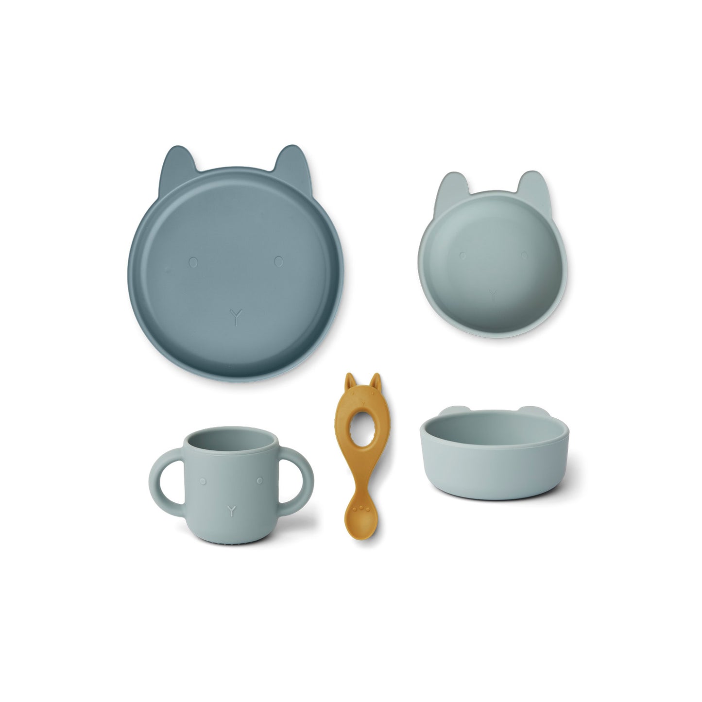 Geschirrset 'Vivi' - Rabbit Blue Multi Mix