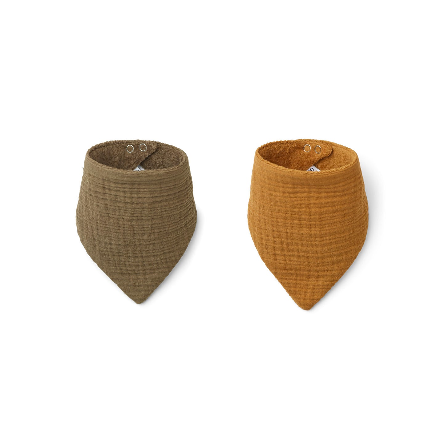 Bandana Halstuch 'Andrea' - Khaki/Golden Caramel 2er Pack