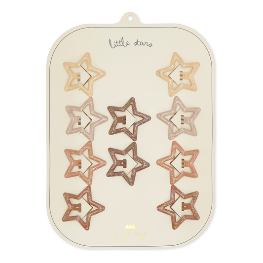 Haarspangen 'Star Glitter' 10er Pack - Rosie Shade