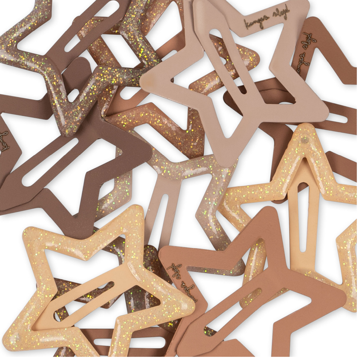 Haarspangen 'Star Glitter' 10er Pack - Rosie Shade