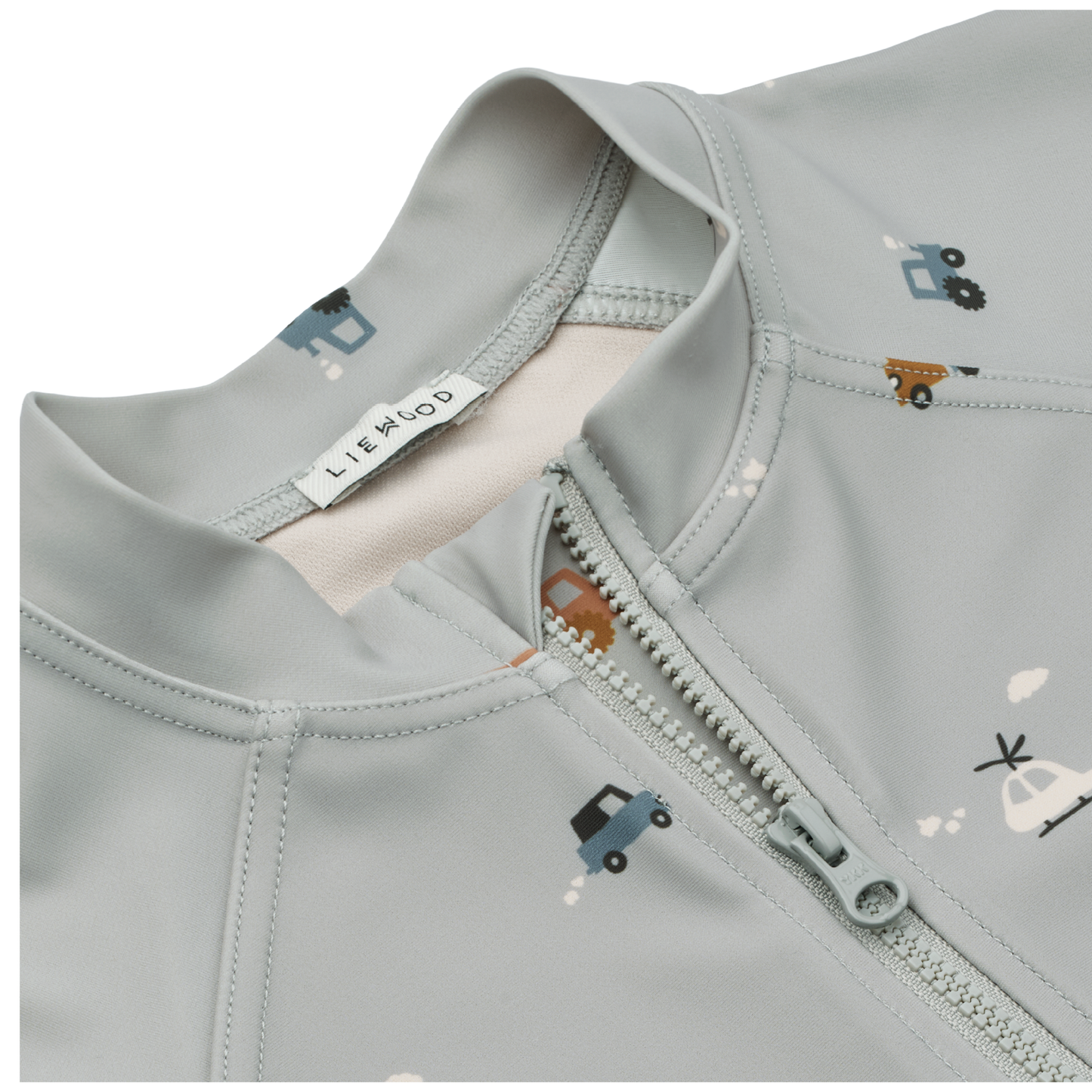 UV- Badeoverall 'Max' - Vehicles Dove blue