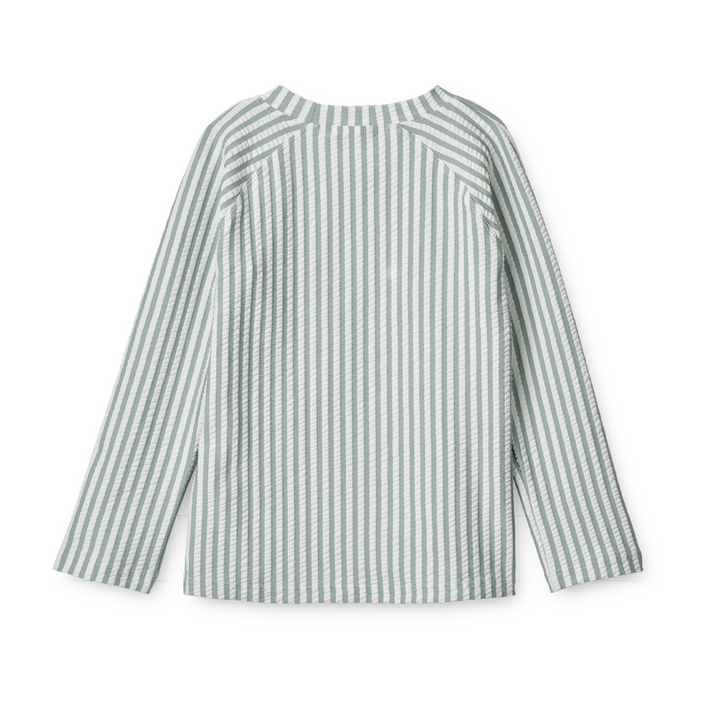 UV- Badeshirt 'Noah' seersucker - Stripe Sea Blue/White