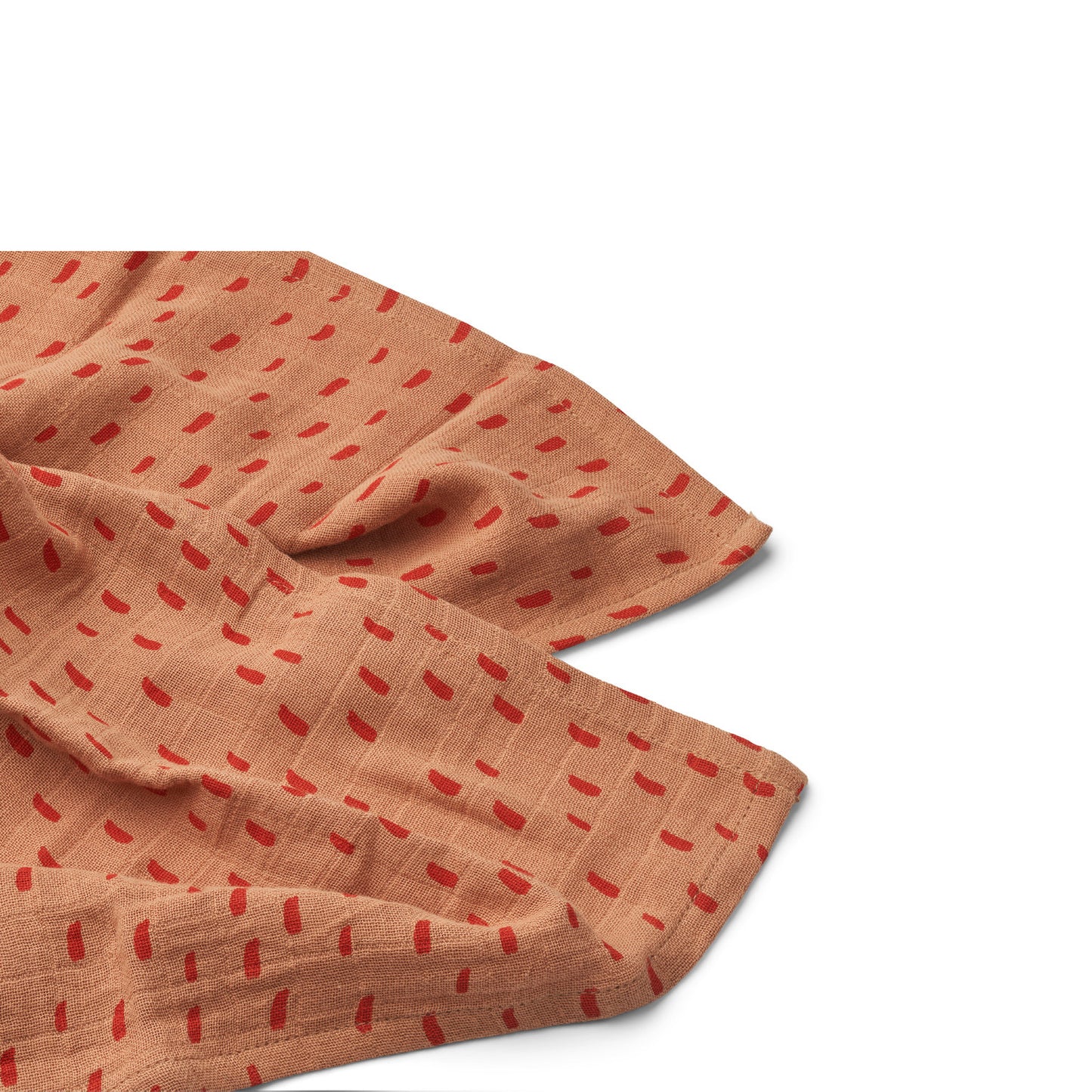 Musselintuch 'Lewis' - Graphic Stroke/Tuscany Rose