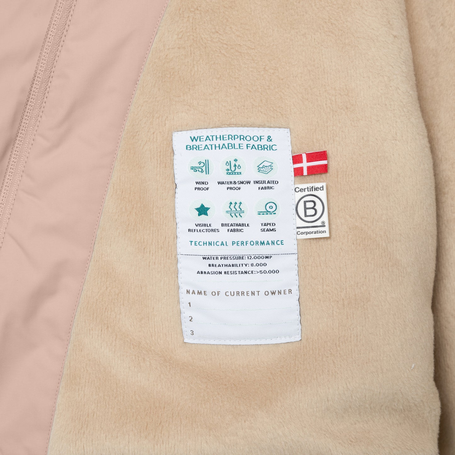 Winterjacke 'Wang' - Adobe rose