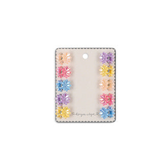 Haarspangen 'Mini Flower' 10er Pack - Blumen Haarspangen