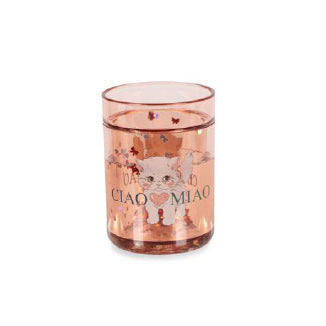 Glitzerbecher - Ciao Miau Rosa