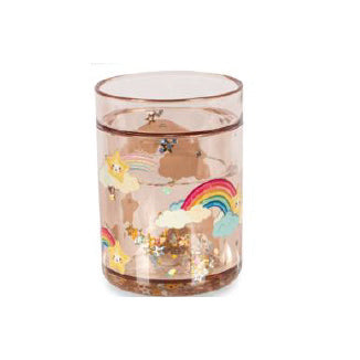Glitzerbecher - Regenbogen