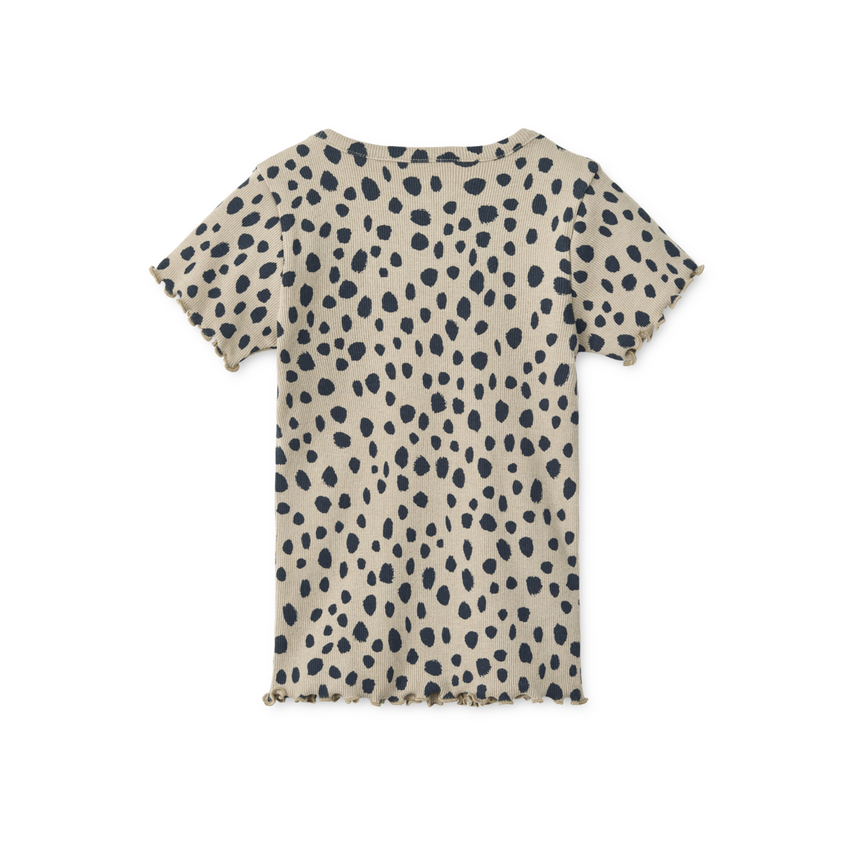 Rib T-Shirt 'Nieve' - Leo Spots/Mist