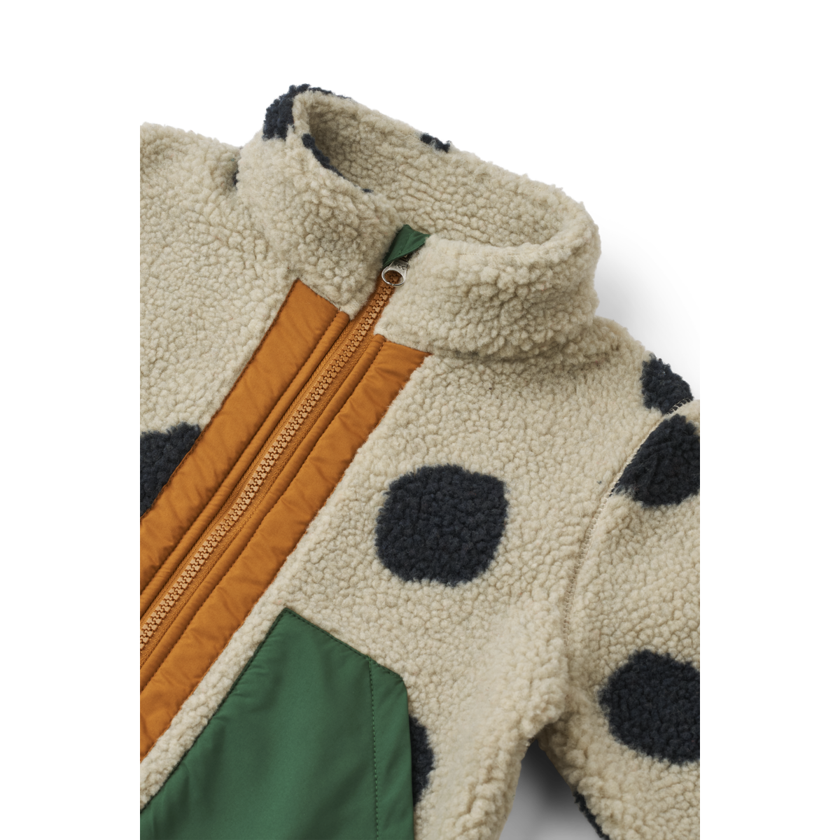 Fleecejacke 'Noam' - Spot dots / Mist