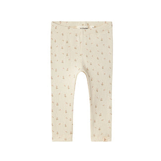 Rib Leggings 'NBFGAGO - Turtledove FLOWER