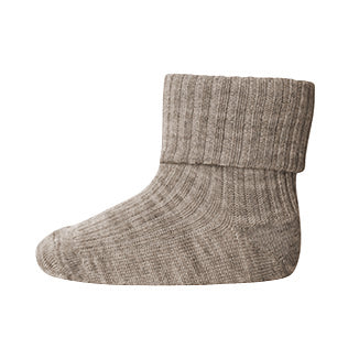 Wollsocke - Light Brown Melange