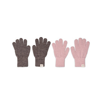 Handschuh mit Wollanteil - Mix Denver Melange,Alt Rosa