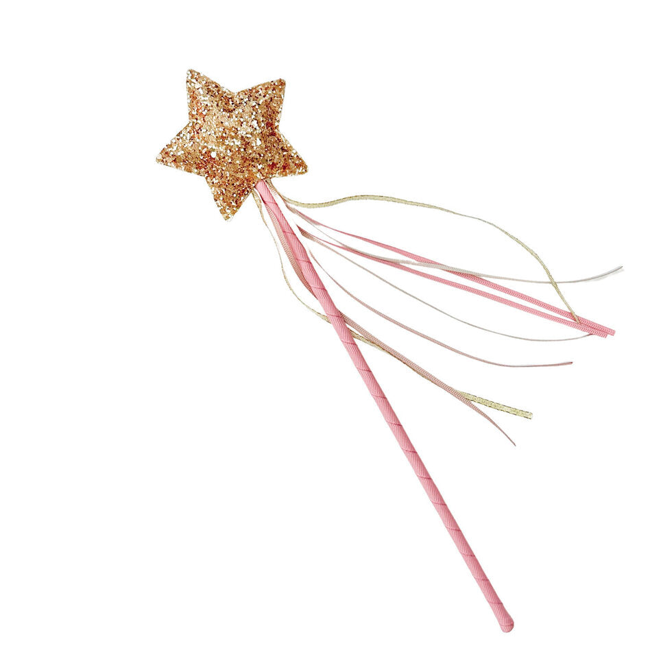 Zauberstab - Pink Glitter Star Wand
