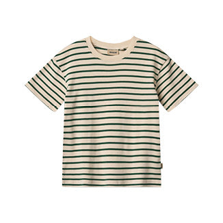 T-Shirt 'Fabian'- Green Stripe