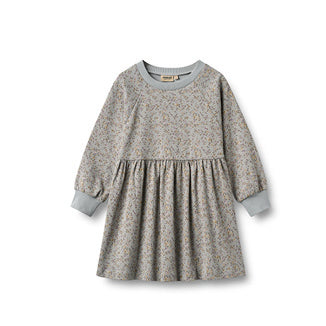 Kleid 'Dorthea' - Slightly blue flowers