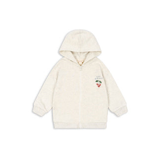Sweatjacke 'Loupy Lou' - Off White melange