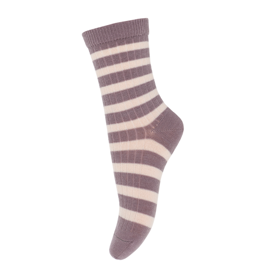 Wollsocke 'Ellis' - Dark Purple Dove